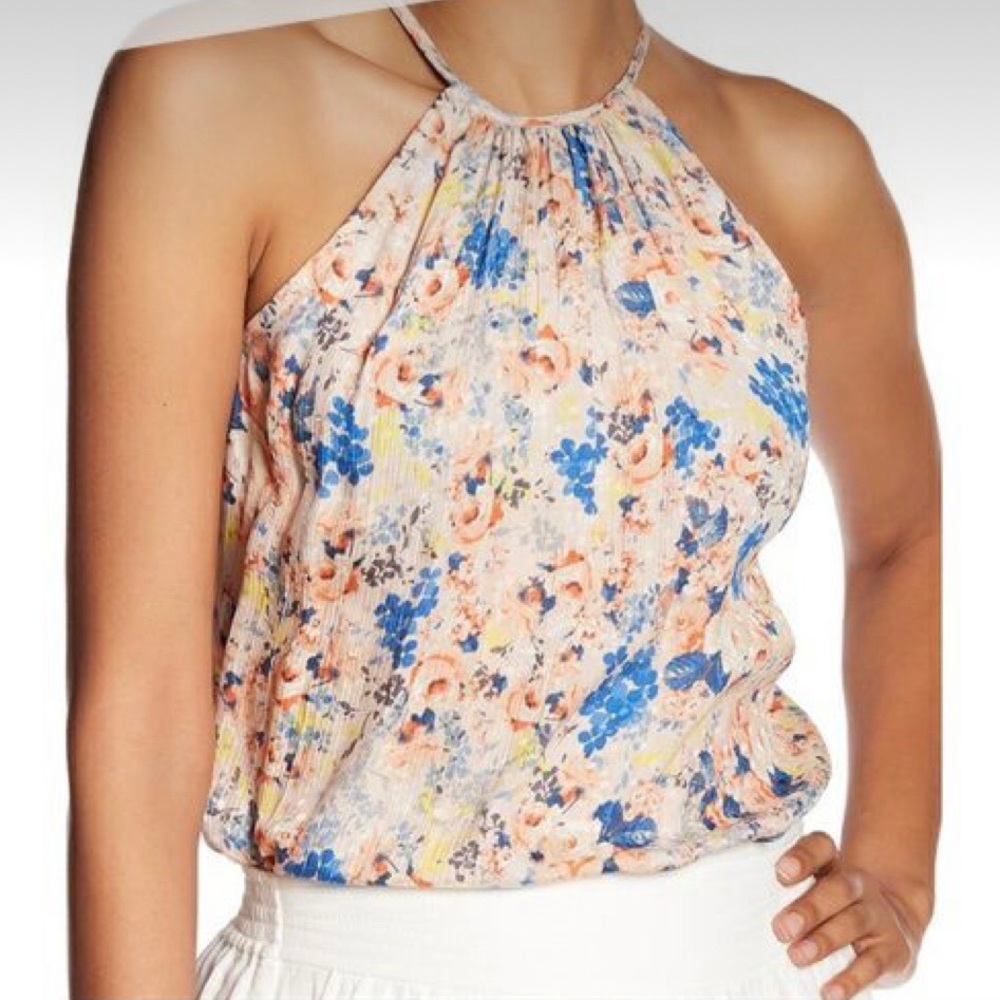 Rebecca Taylor Gigi Floral Silk Tank Top Size 8